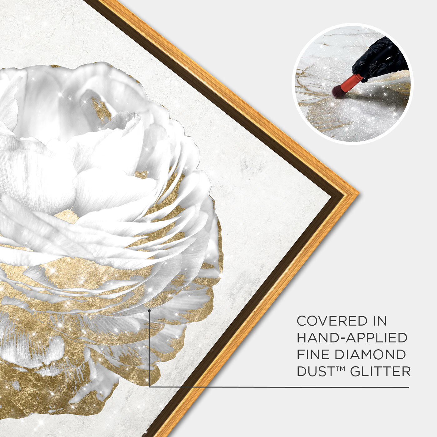 Gold and Light Floral White: Diamond Dust™