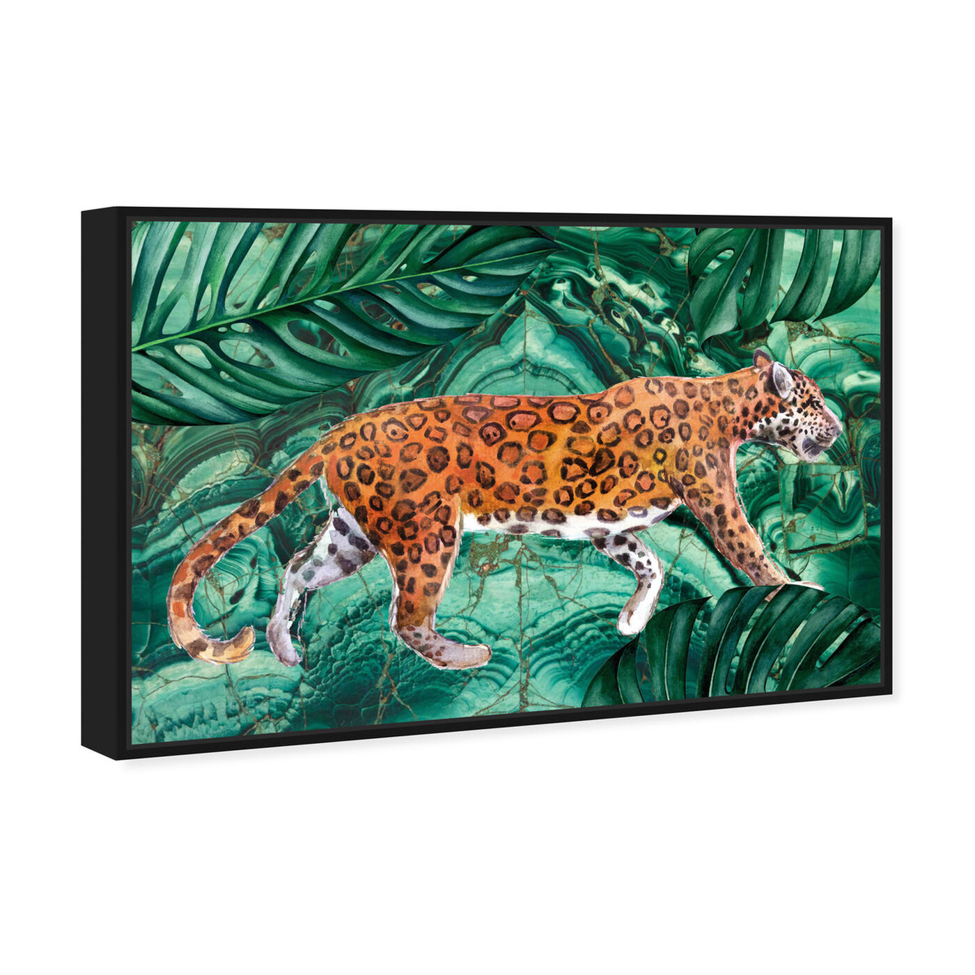 Angled view of Cougar Jungle featuring animals and felines art.