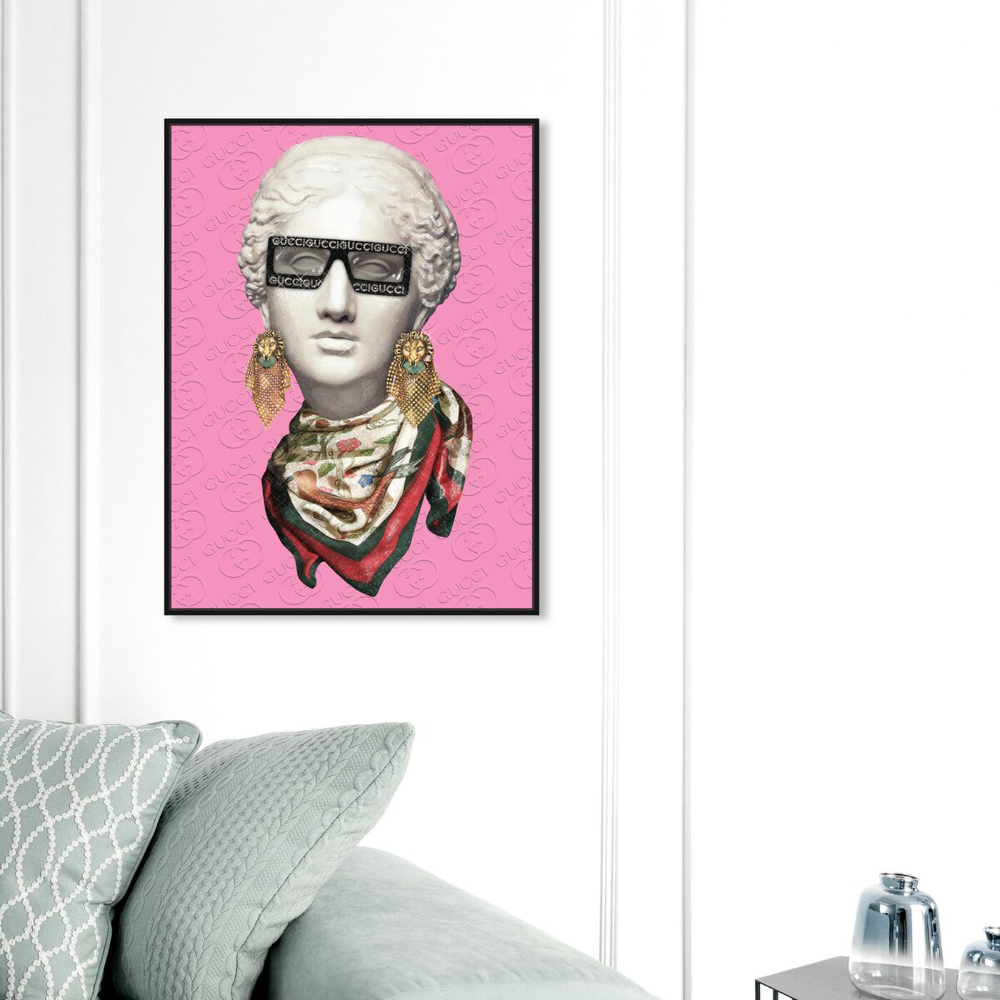Hanging view of Reading In Between the Lines featuring fashion and glam and accessories art.