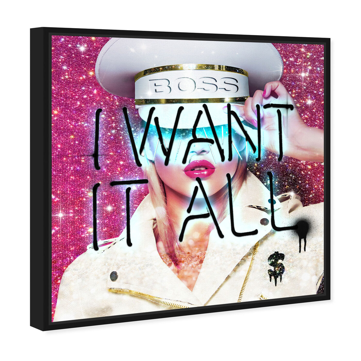 Angled view of Want It All Chief featuring fashion and glam and lifestyle art.