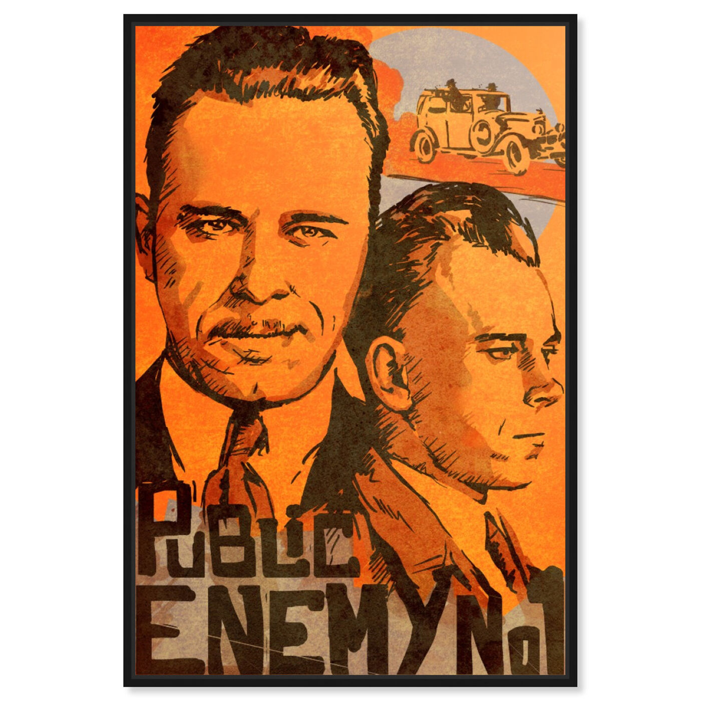 Front view of Dillinger Public Enemy featuring movies and tv and action movies art.