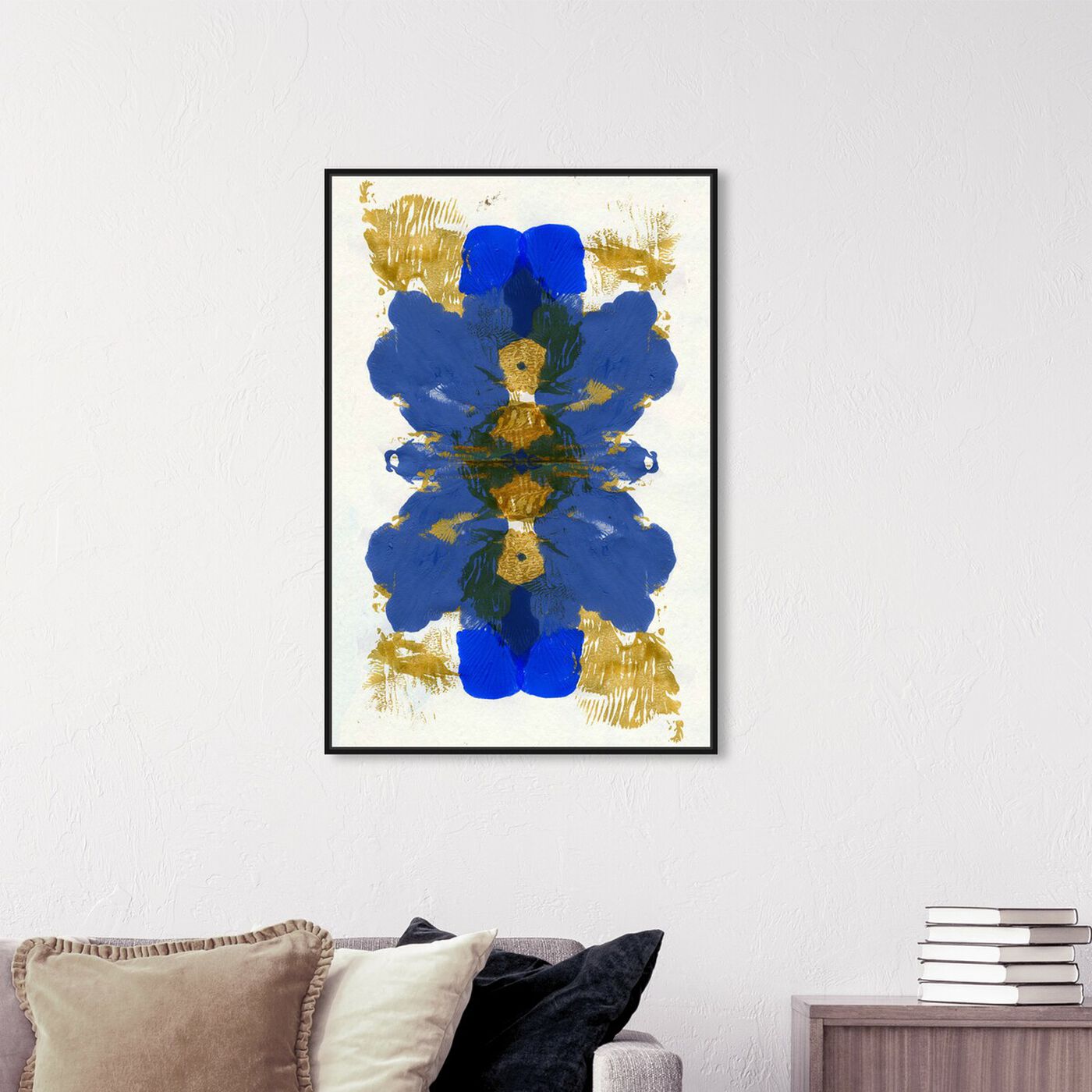 Hanging view of Cumbia Azul - Signature Collection featuring abstract and paint art.