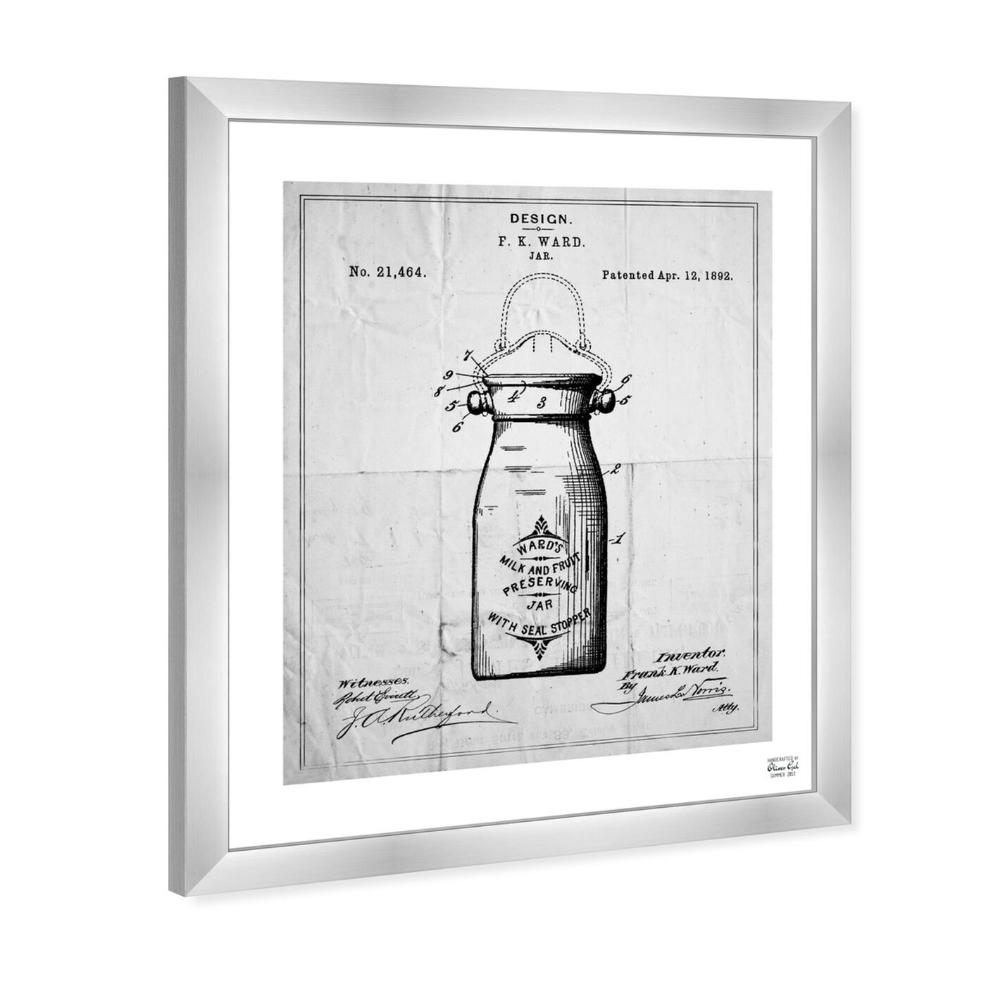 Angled view of Preserving Jar 1892 featuring food and cuisine and cooking and chef art.