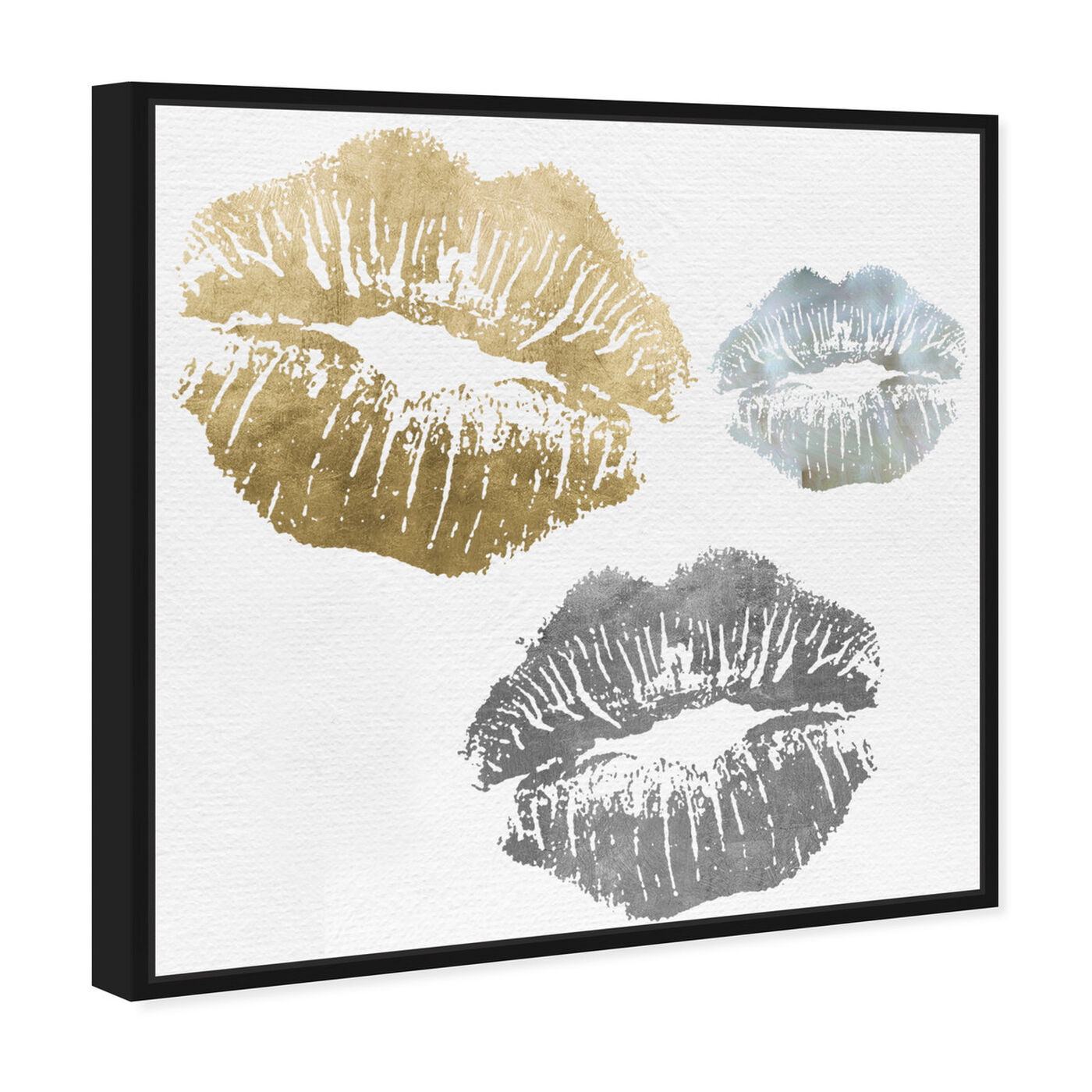 Angled view of Luxury Kiss featuring fashion and glam and lips art.