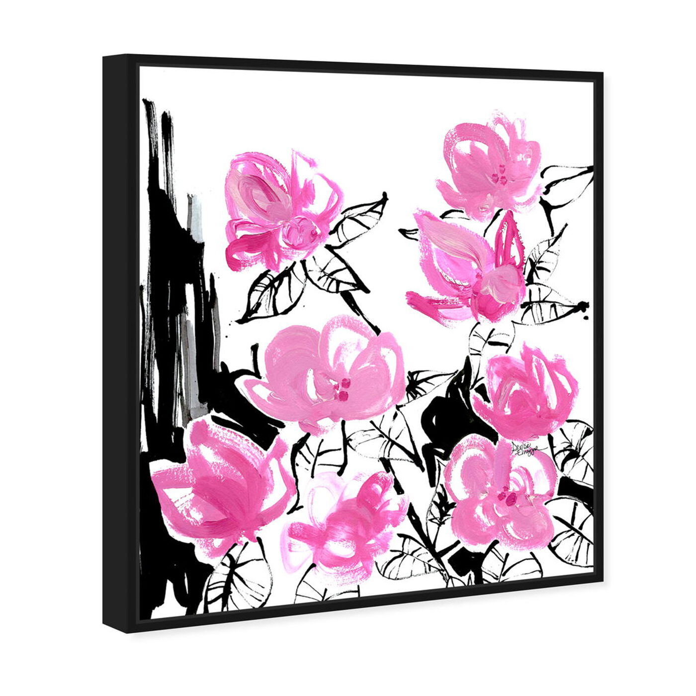 Angled view of Denise Elnajjar - The Blooms featuring floral and botanical and florals art.