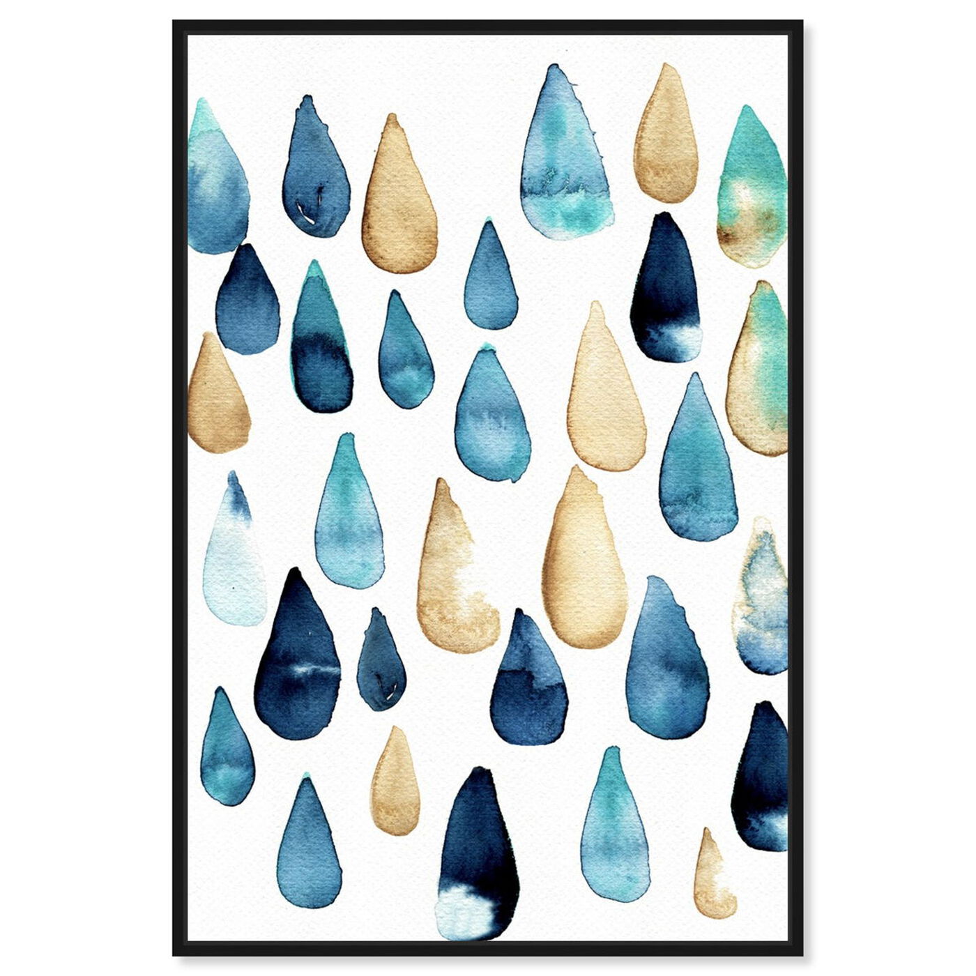 Front view of Rain Drops Are Fallin featuring abstract and paint art.