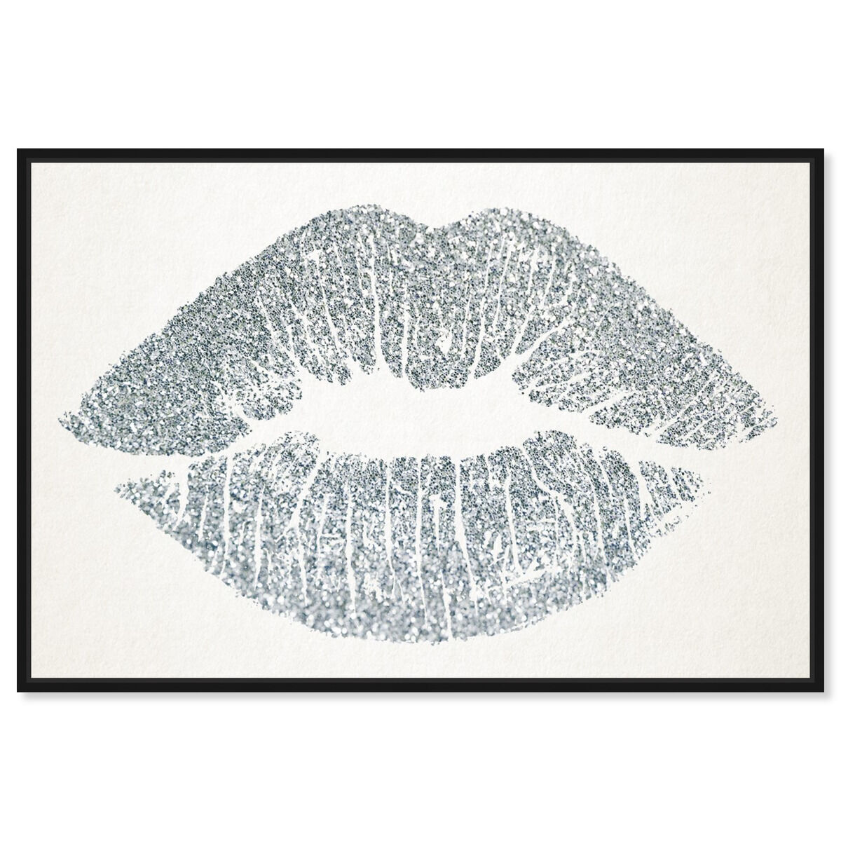Solid Kiss Silver | Fashion and Glam Wall Art by Oliver Gal