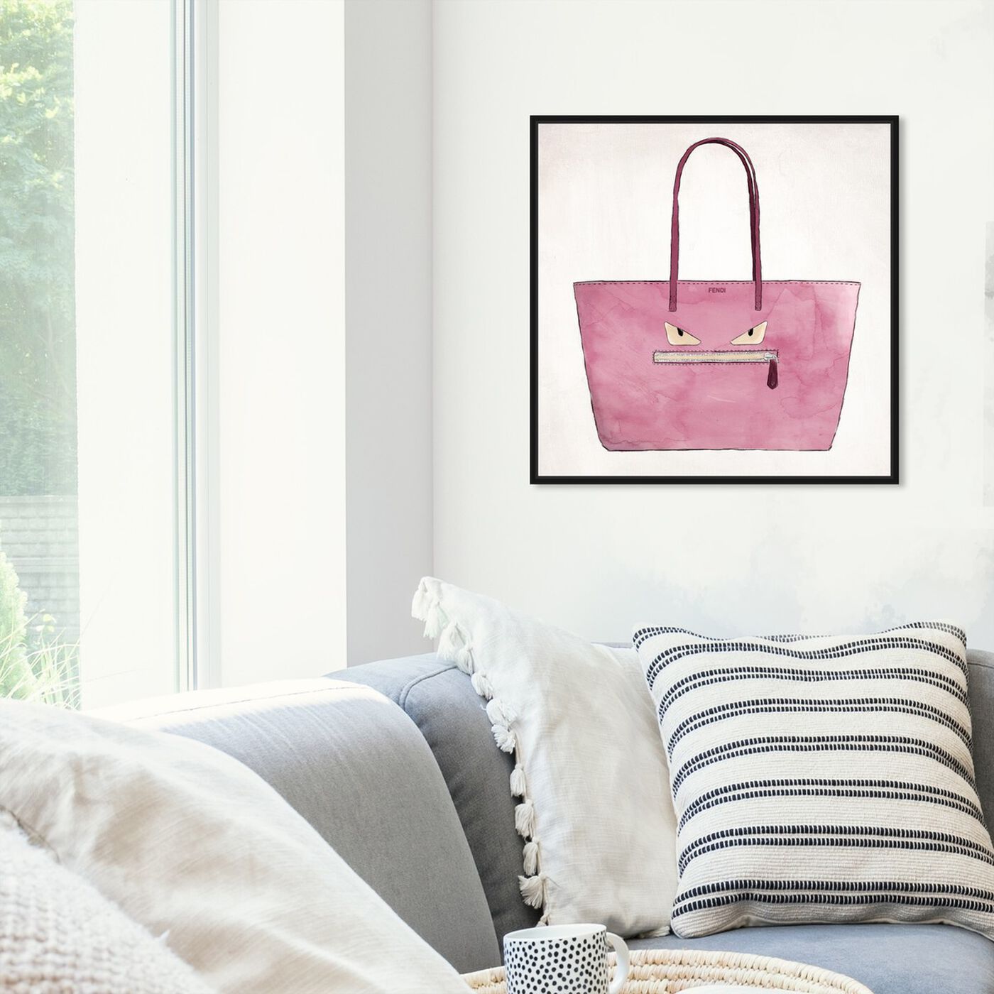 Hanging view of Cousin Its Angry Cousin featuring fashion and glam and handbags art.