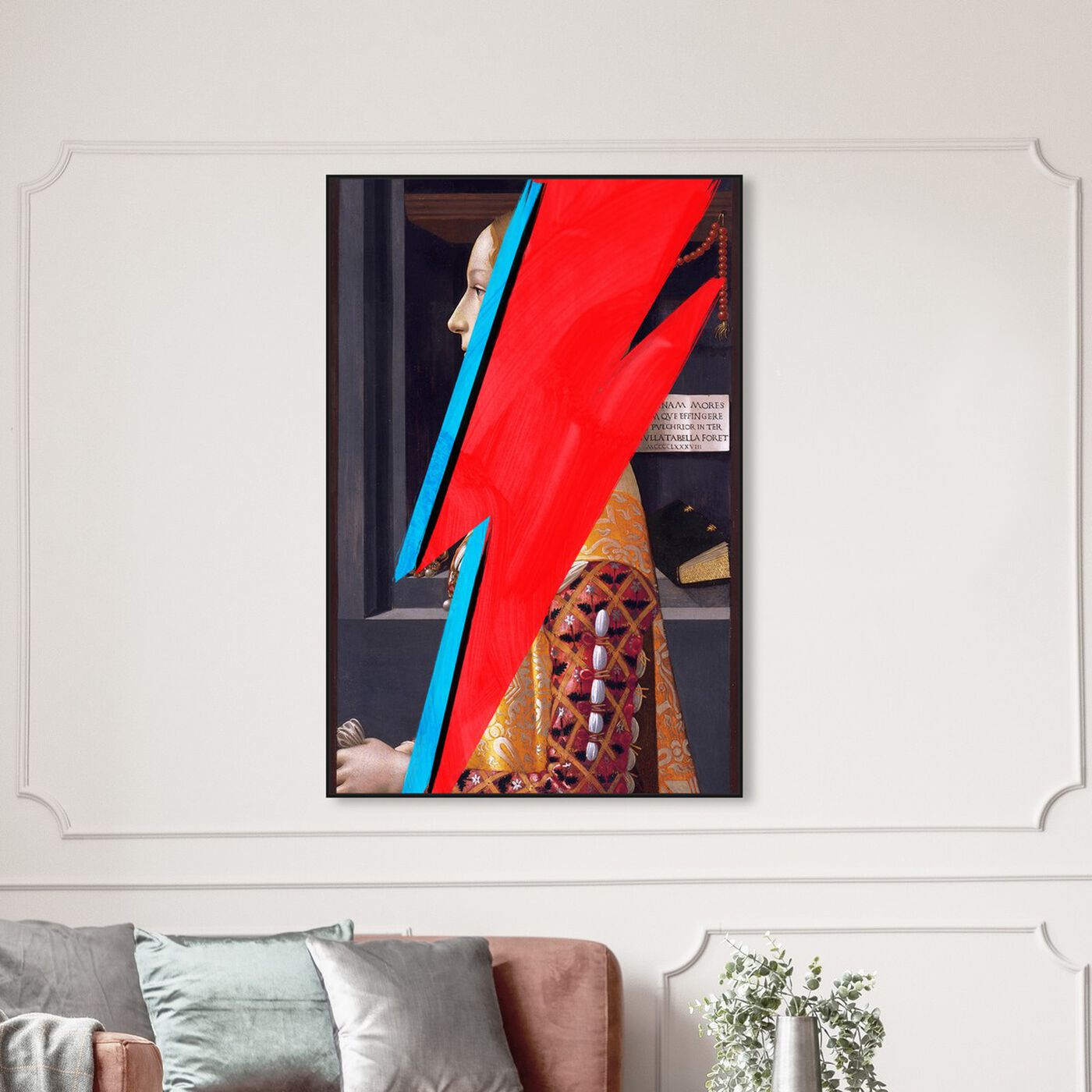Hanging view of Ziggy featuring classic and figurative and classical figures art.