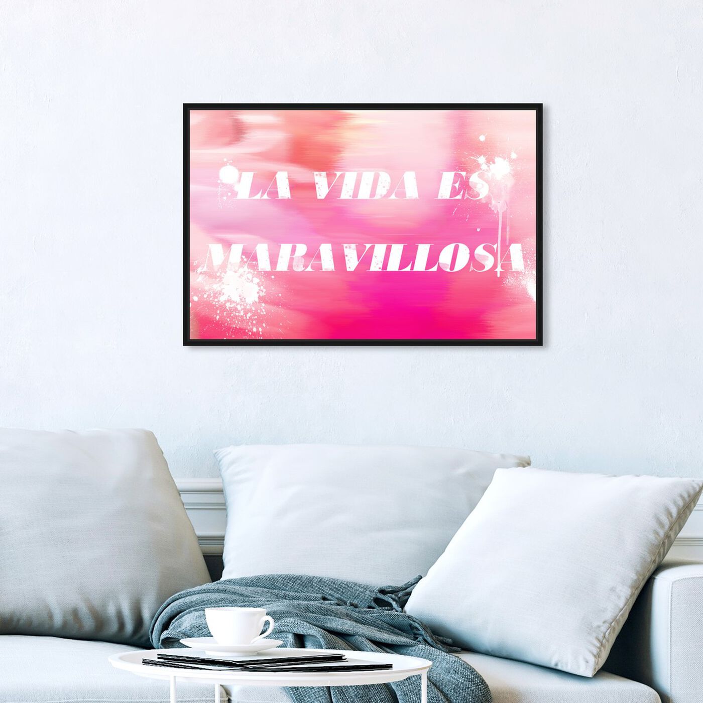 Hanging view of Maravillosa featuring typography and quotes and inspirational quotes and sayings art.