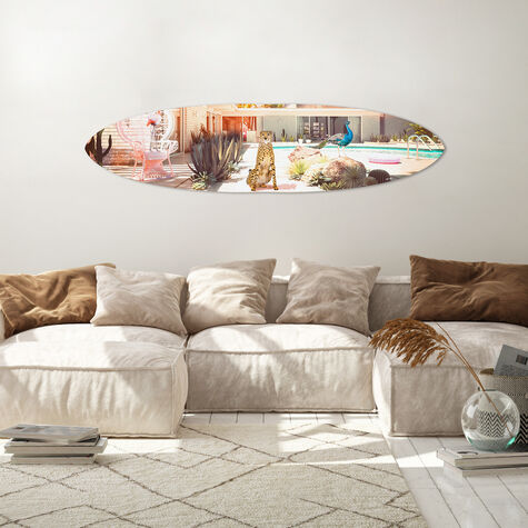 Damier Surfboard  Wall Art by The Oliver Gal
