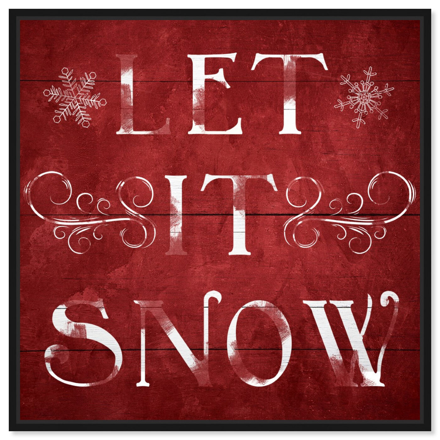 Front view of Let It Snow featuring holiday and seasonal and holidays art.