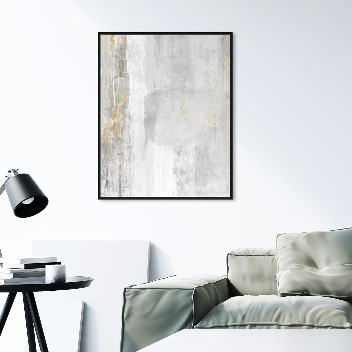 Hanging view of Abstract Elegance featuring abstract and paint art.