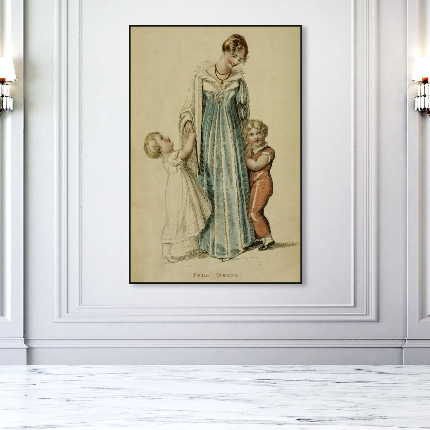 Hanging view of Full Dress II - The Art Cabinet featuring classic and figurative and realism art.