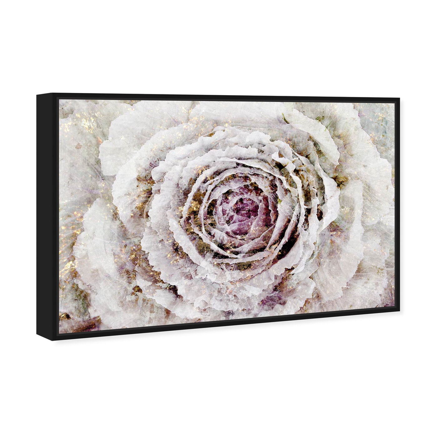 Angled view of Winter New York Flower featuring floral and botanical and florals art.