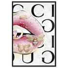 Front view of Haute Down featuring fashion and glam and lips art. image number null