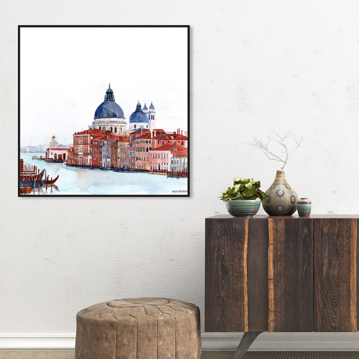 Hanging view of Maja Wronska - Waterfront Vista Clear featuring cities and skylines and world cities art.