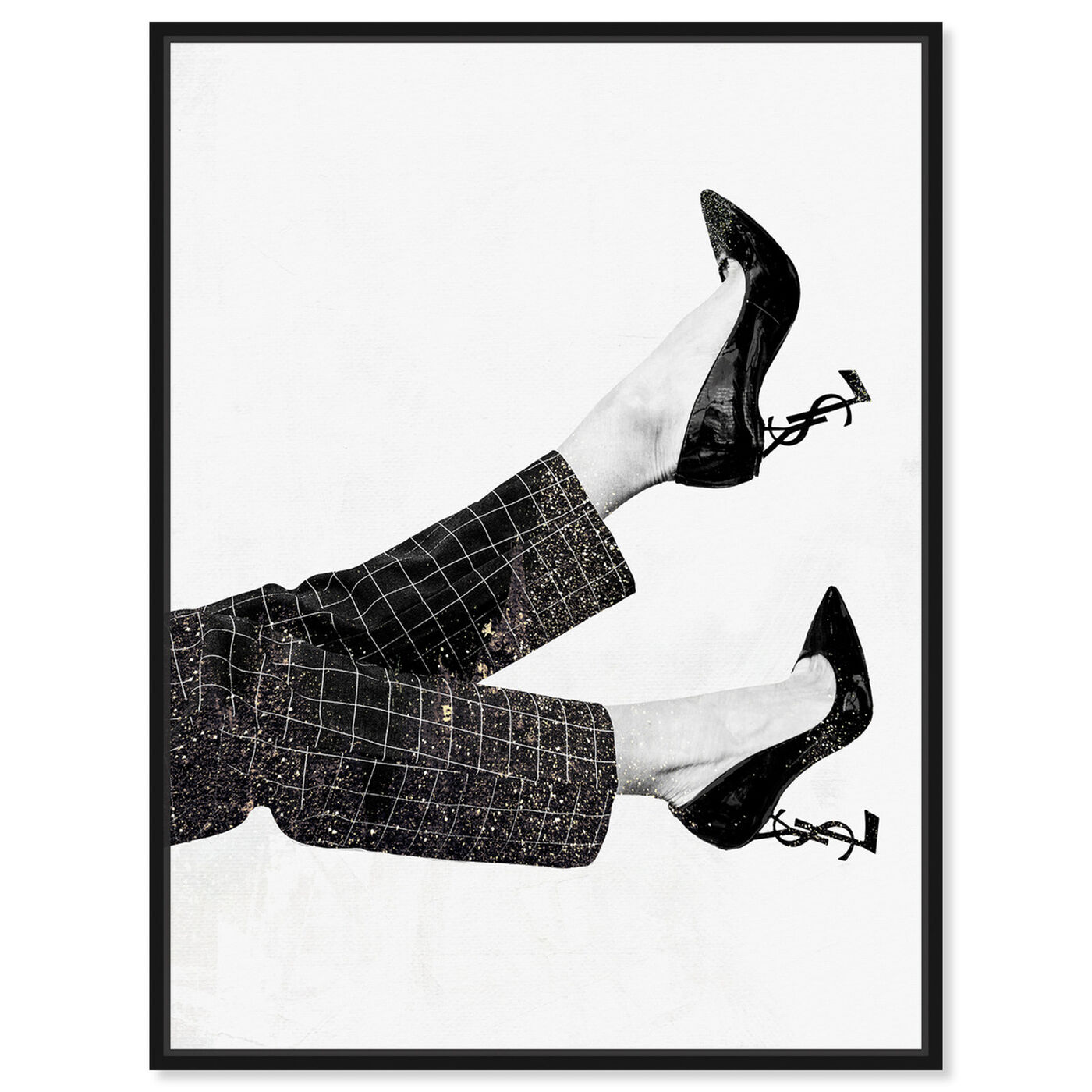 Oliver Gal Fashion Book Perspective Black And White On Canvas Painting