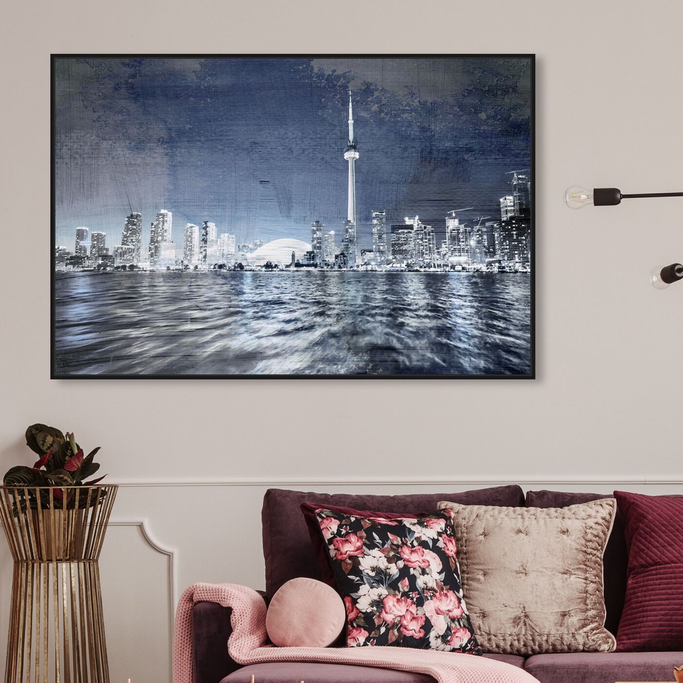 Hanging view of The Great City featuring cities and skylines and north american cities art.