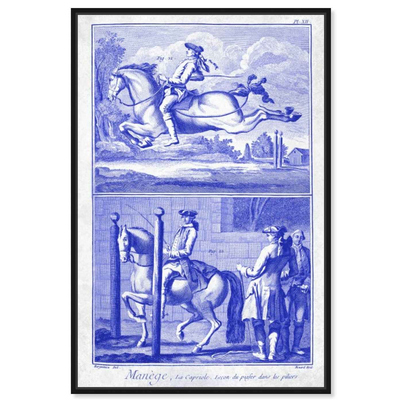 Front view of Manege by Carson Kressley featuring classic and figurative and classical figures art.
