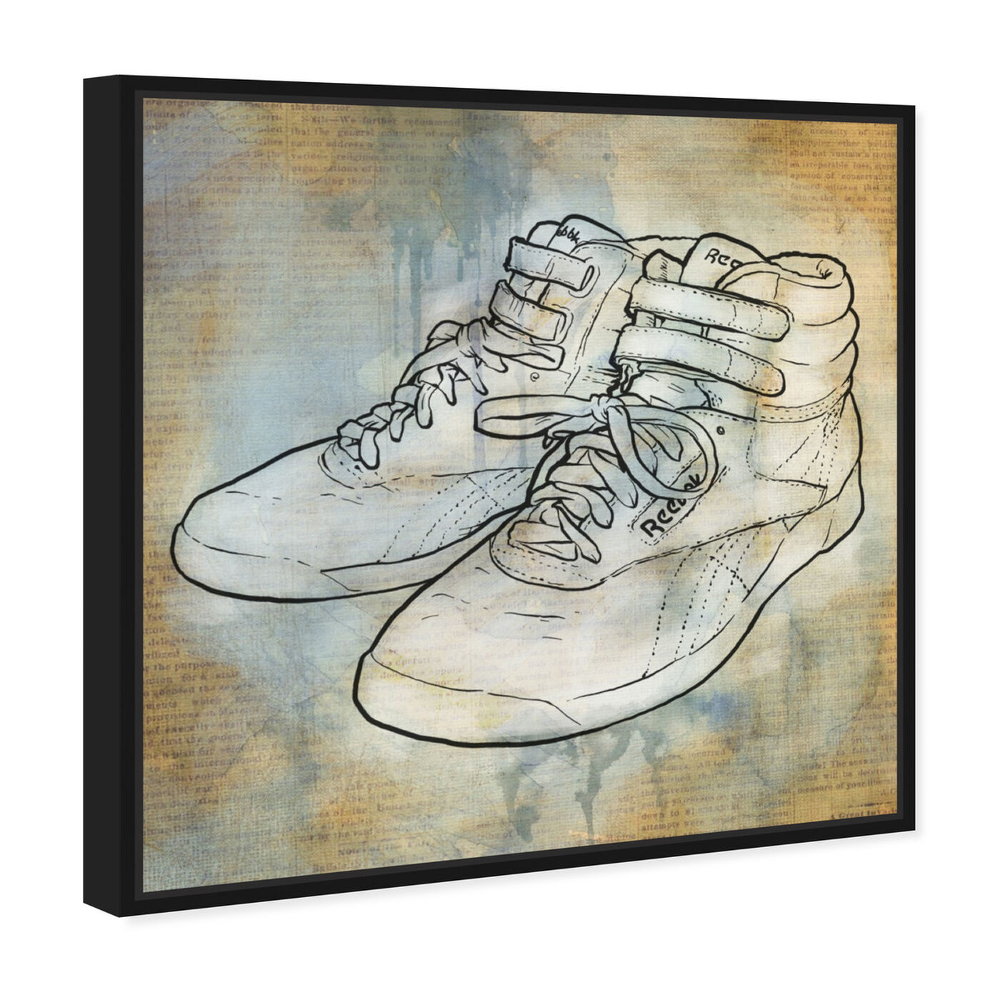 Angled view of Classic Kicks featuring fashion and glam and shoes art.