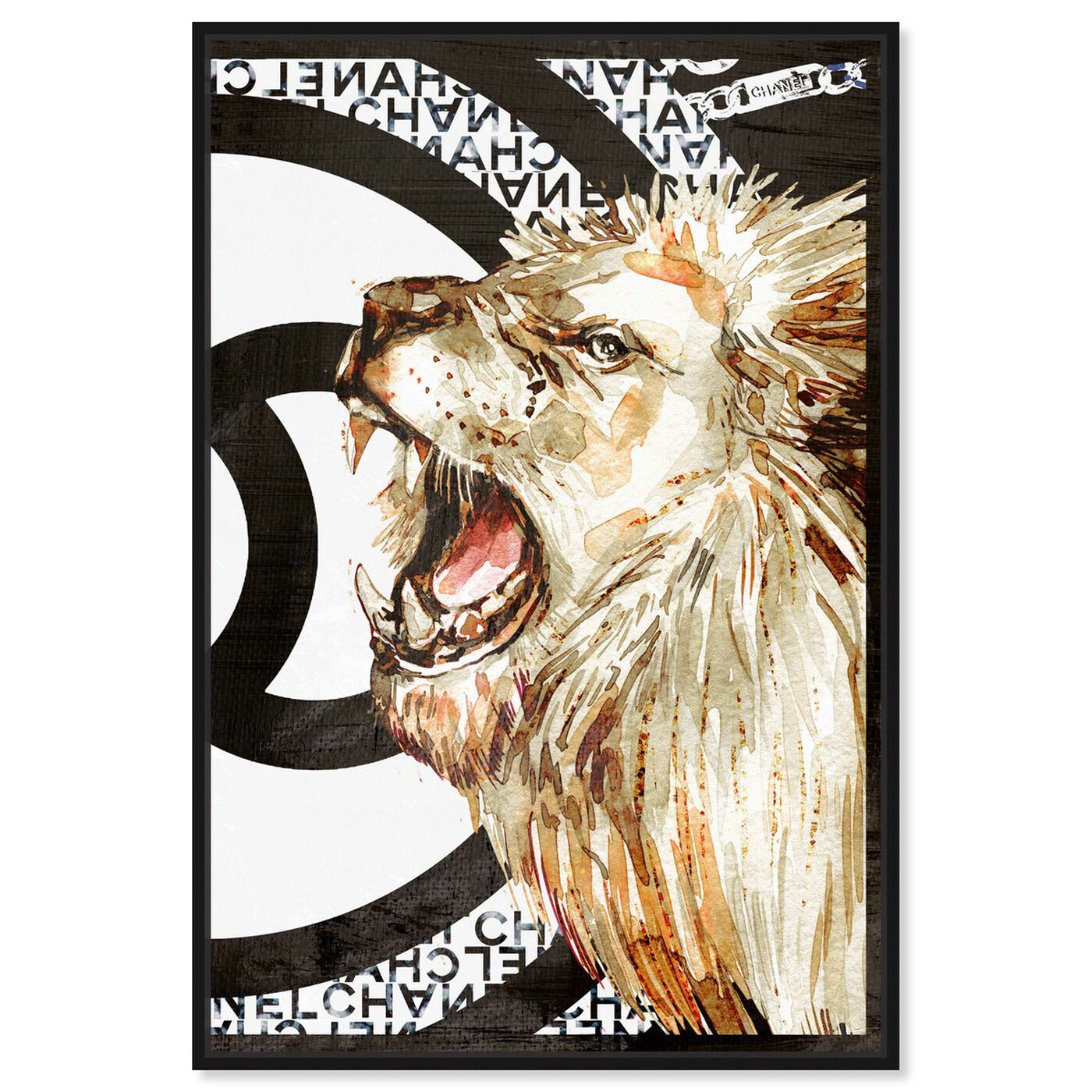 Front view of Lion Effect Symbol II featuring fashion and glam and lifestyle art.