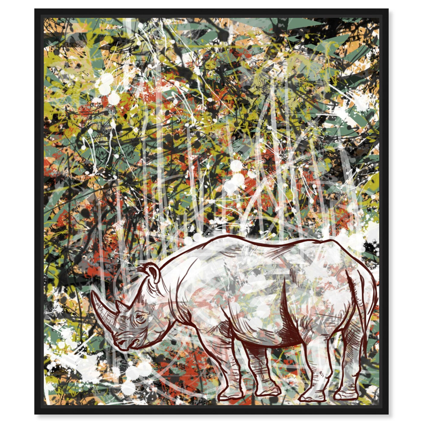 Front view of Wild featuring animals and zoo and wild animals art.