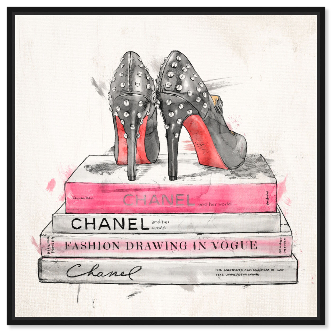 Front view of Spiked Up Pumps  featuring fashion and glam and shoes art.
