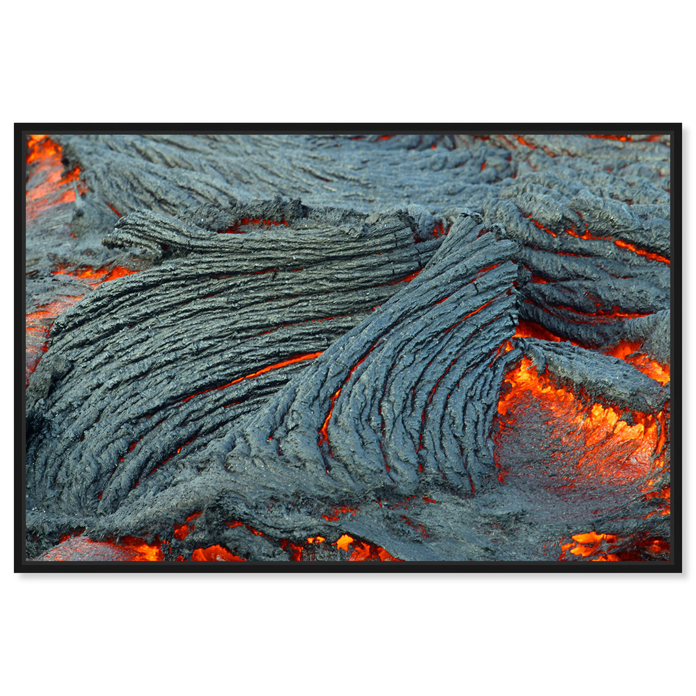 Front view of Red Hot Lava by David Fleetham featuring nature and landscape and nature art.