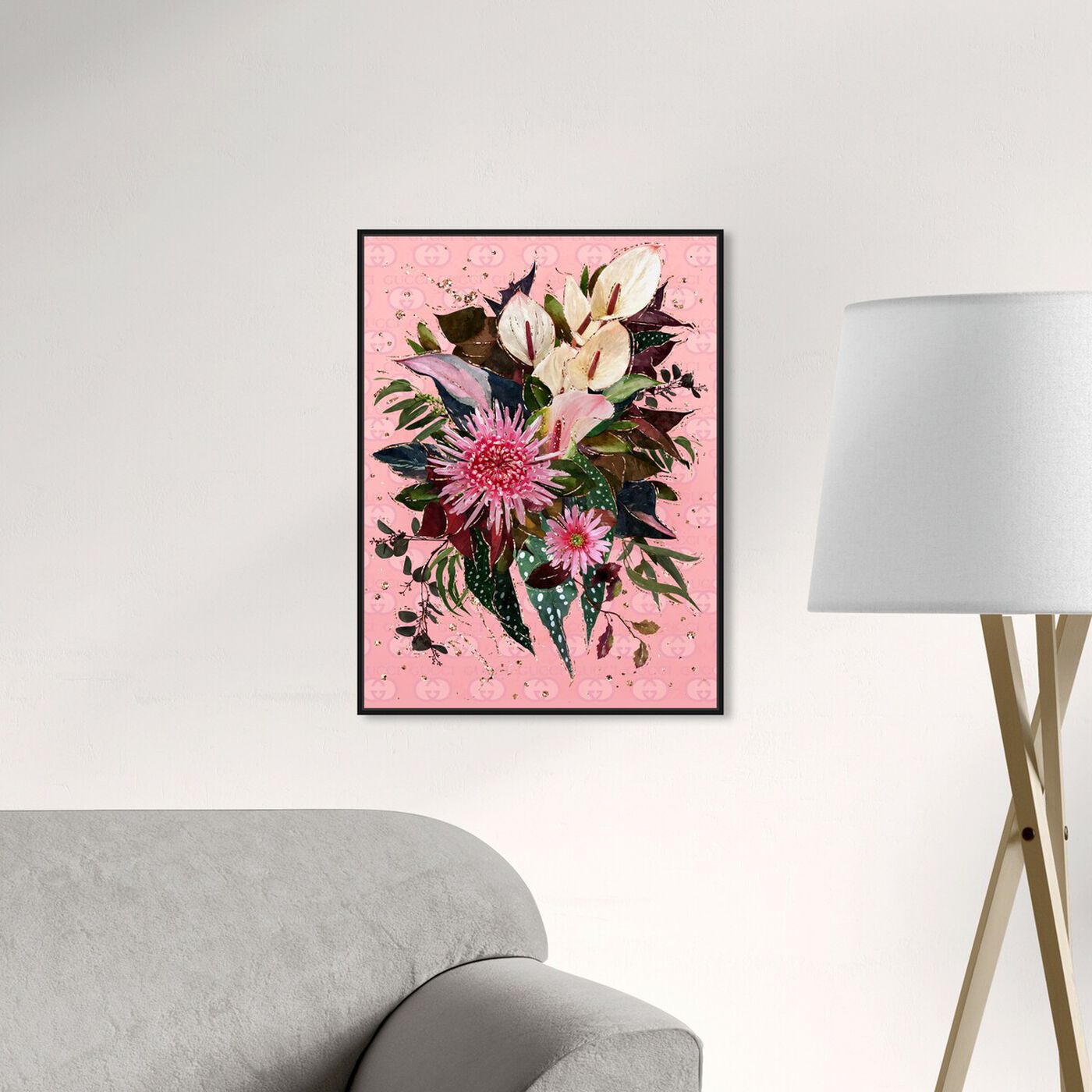 Hanging view of The Garden Bouquet featuring floral and botanical and florals art.
