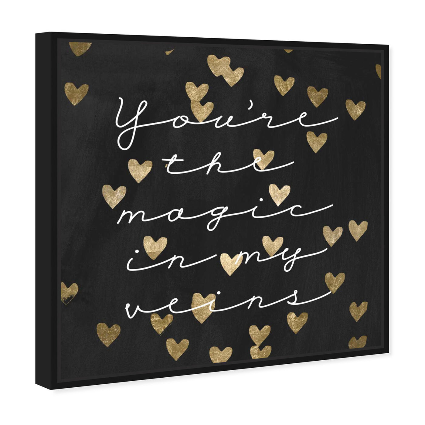 Angled view of Magic in Me Night featuring typography and quotes and love quotes and sayings art.