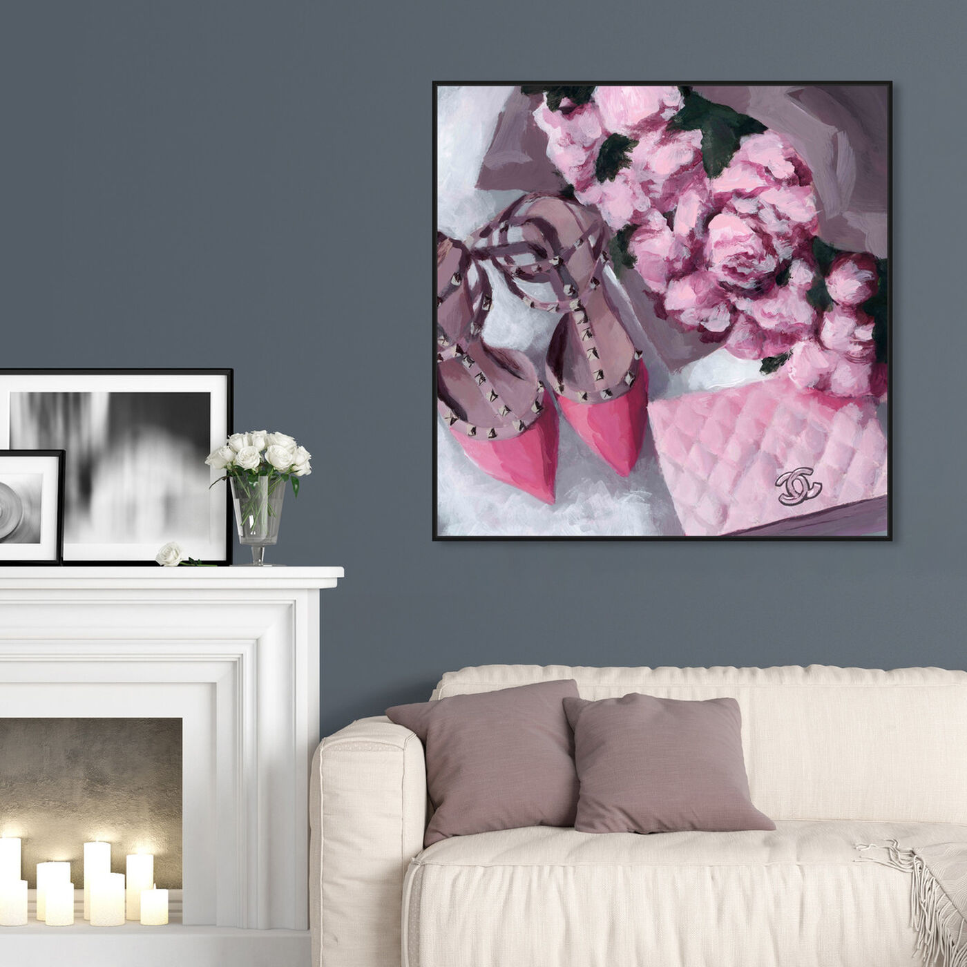 Hanging view of All Things Pink featuring fashion and glam and handbags art.