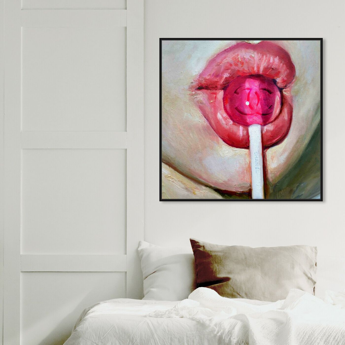 Hanging view of Candy Flavored Fashion featuring fashion and glam and lips art.