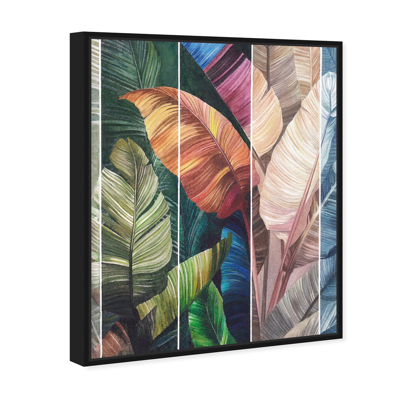 Angled view of Tropical Leaves Views featuring floral and botanical and botanicals art.