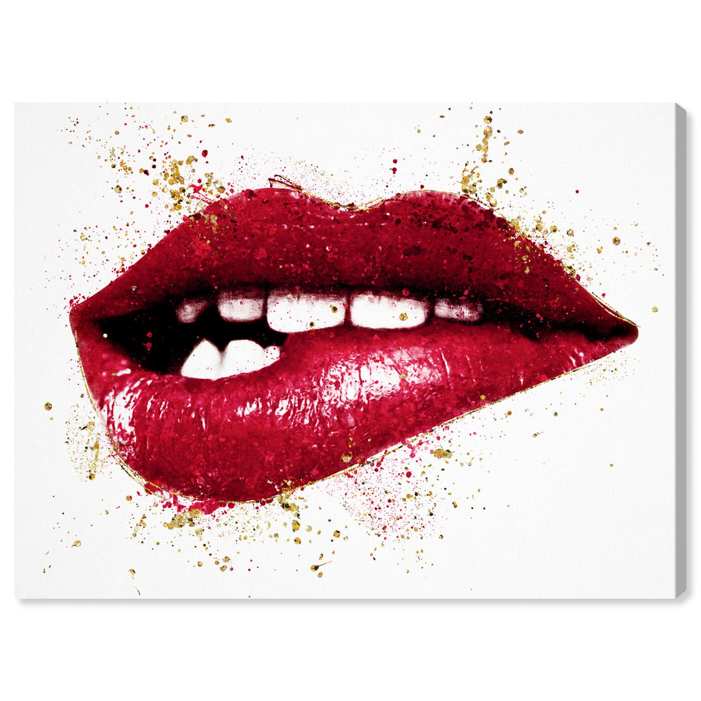Front view of Rouge Lip Bite featuring fashion and glam and lips art.