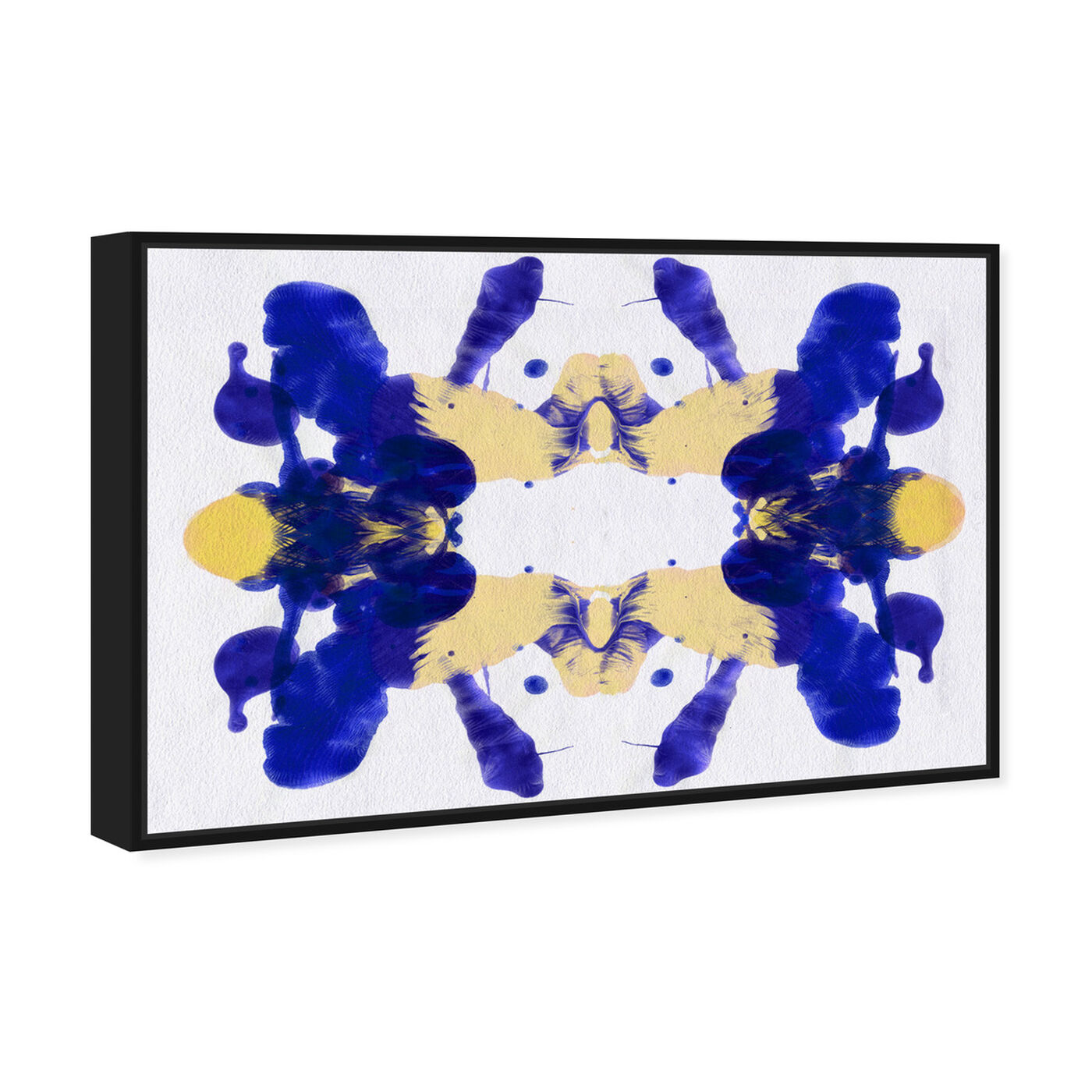 Angled view of Blue Veranda - Signature Collection featuring abstract and paint art.