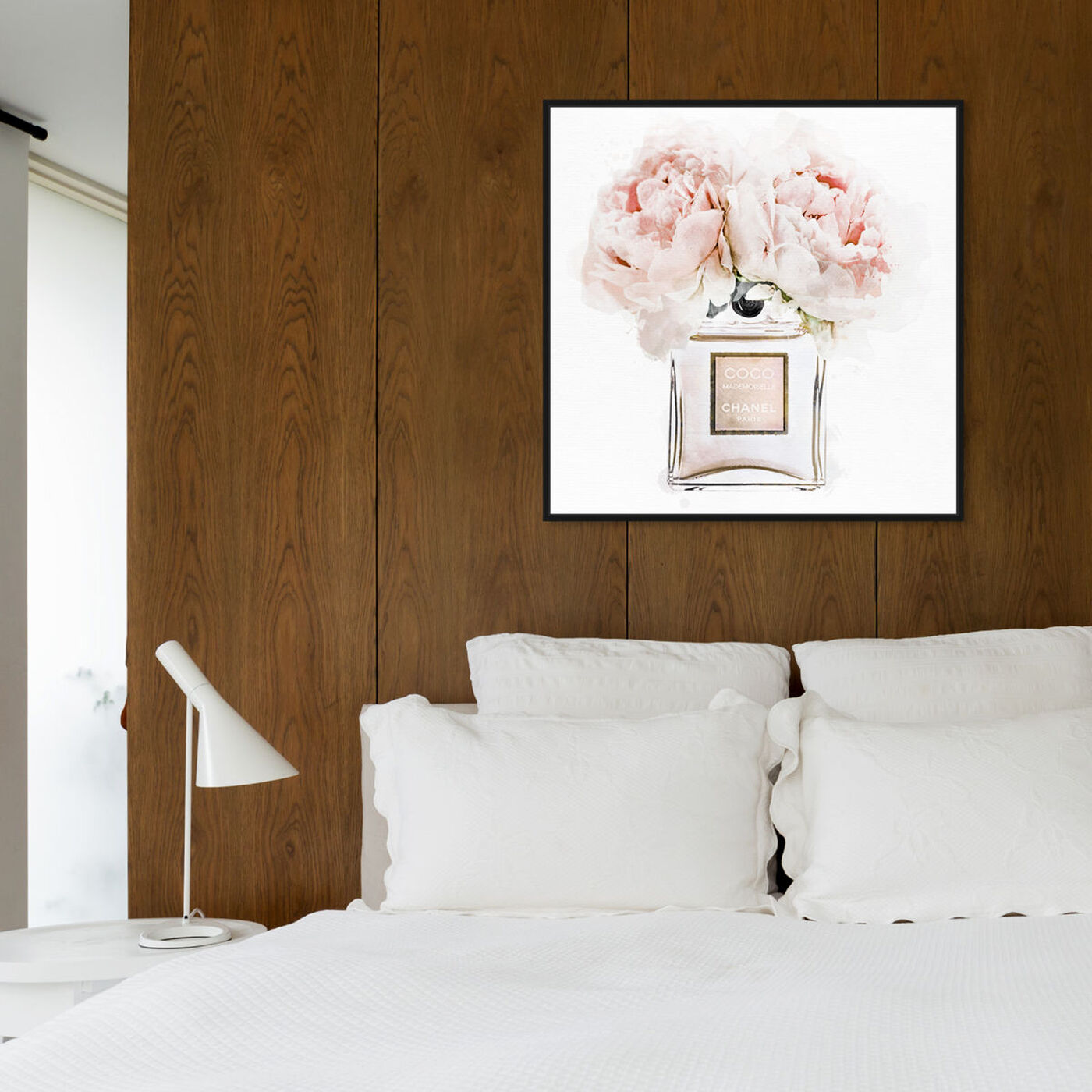 Hanging view of Dawn Morning Bouquet Peach featuring fashion and glam and perfumes art.