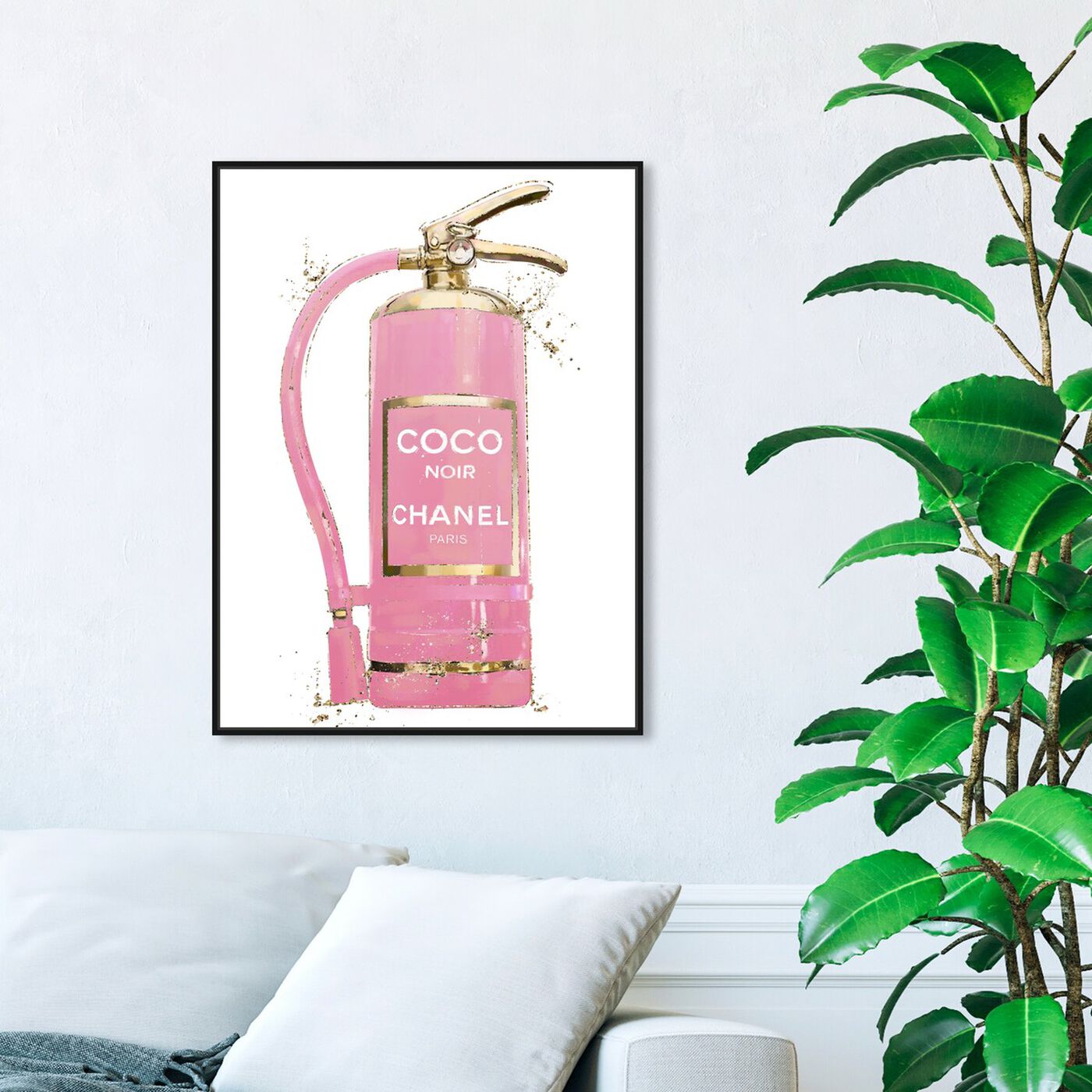 Hanging view of Fashion Extinguisher Pink featuring fashion and glam and fashion art.