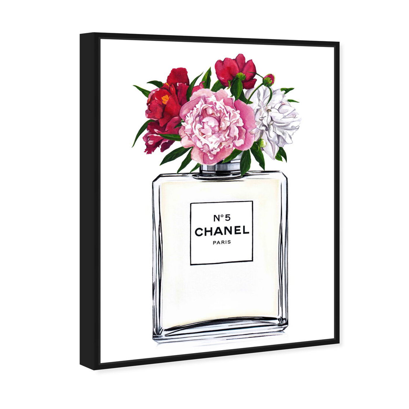 Angled view of Doll Memories - A Woman's Peonies featuring fashion and glam and perfumes art.