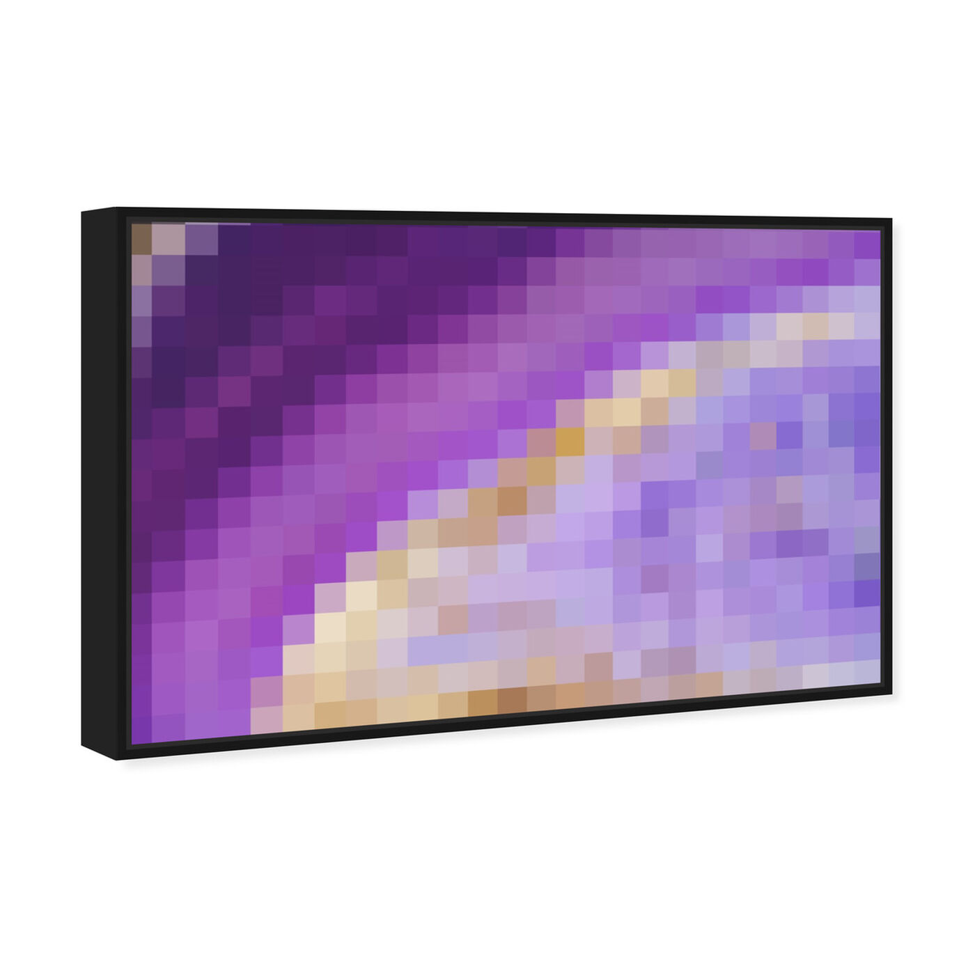 Angled view of Make Me Violet featuring abstract and crystals art.