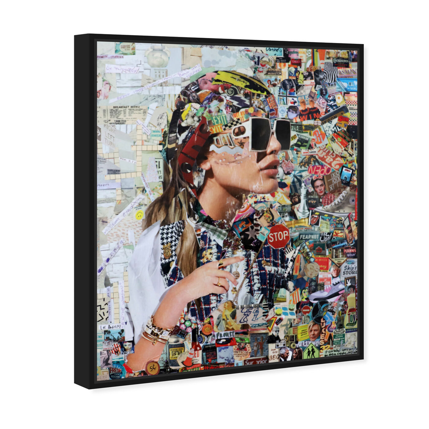 Angled view of Katy Hirschfeld - Midtown Shades featuring fashion and glam and portraits art.