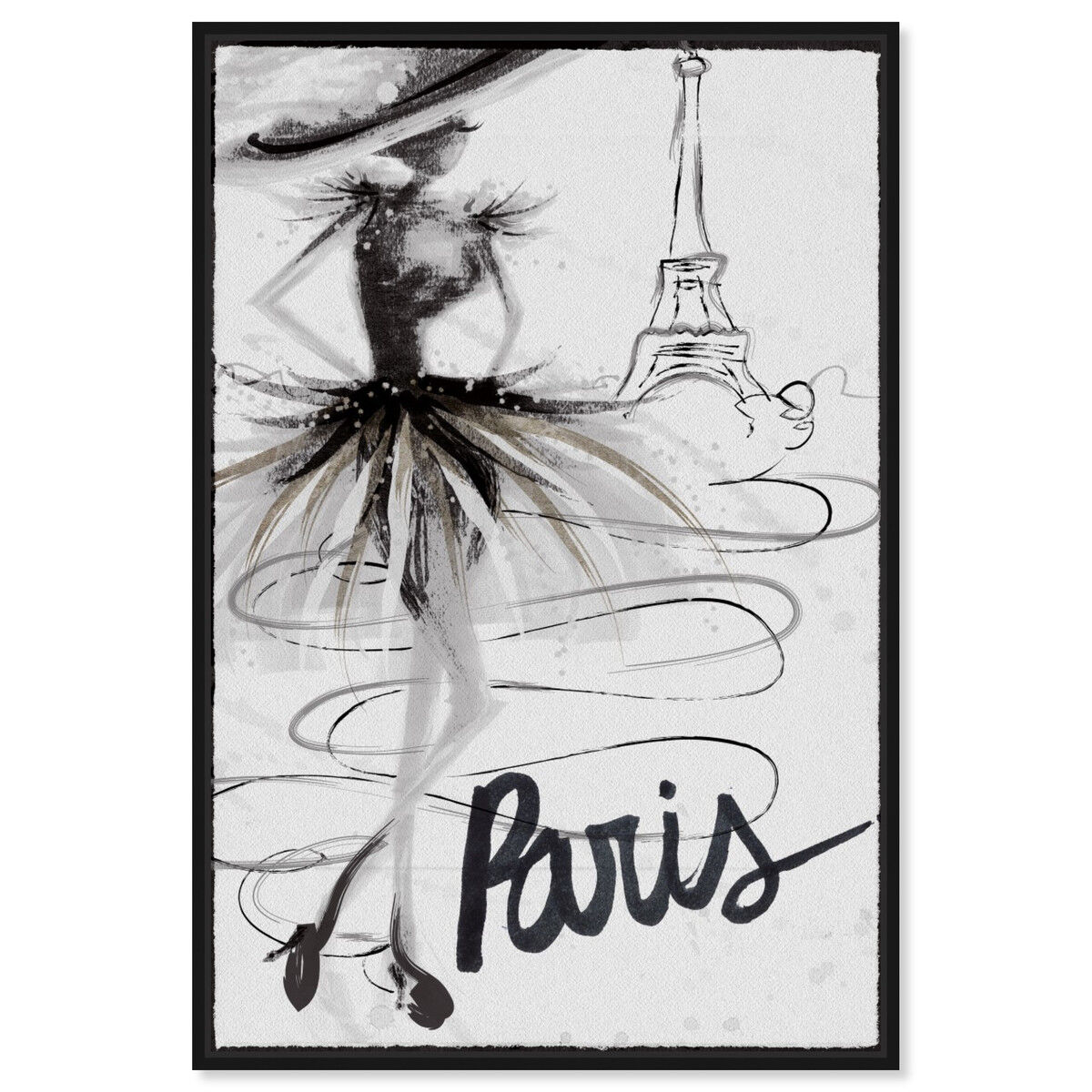 Eiffel tower paris landmark sketch travel Vector Image