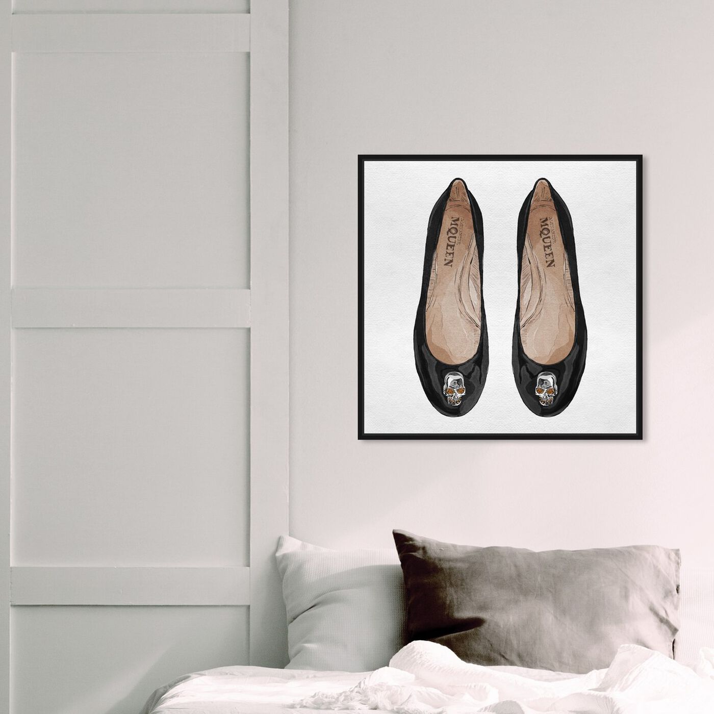 Hanging view of Bad Gal Flats featuring fashion and glam and shoes art.