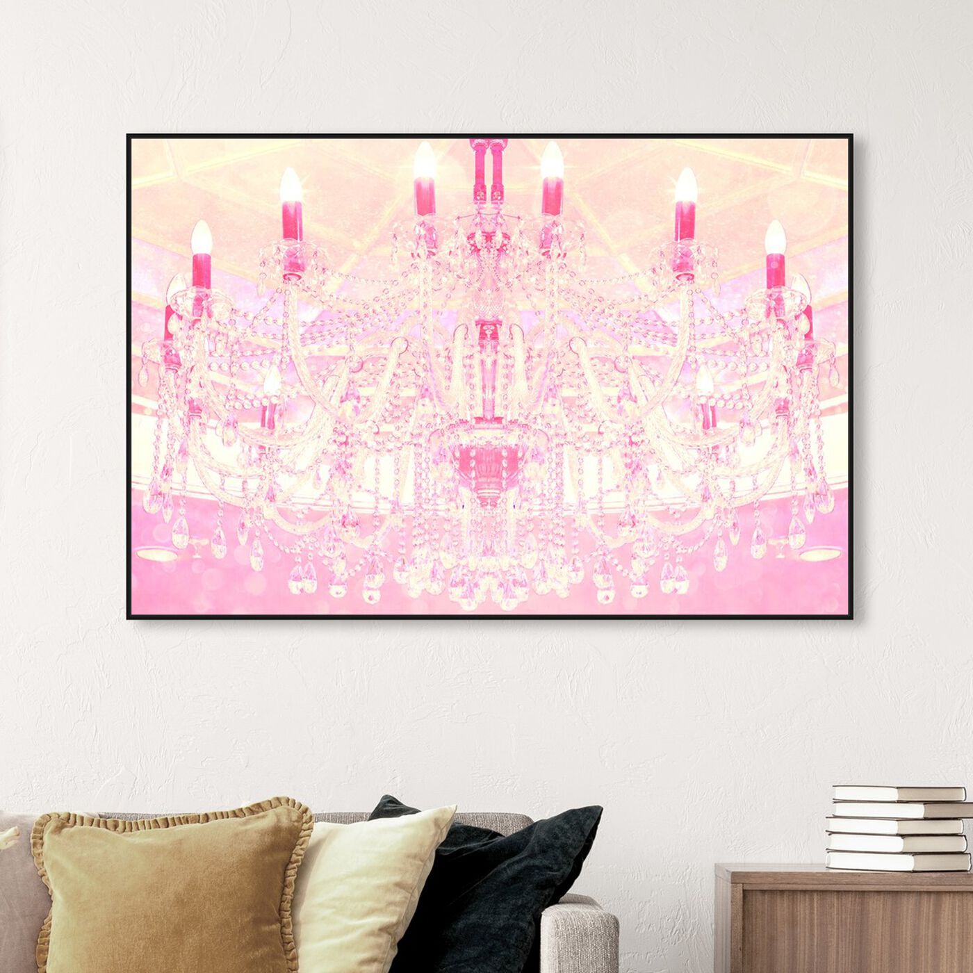Hanging view of Strawberry Vanilla Lights  featuring fashion and glam and chandeliers art.