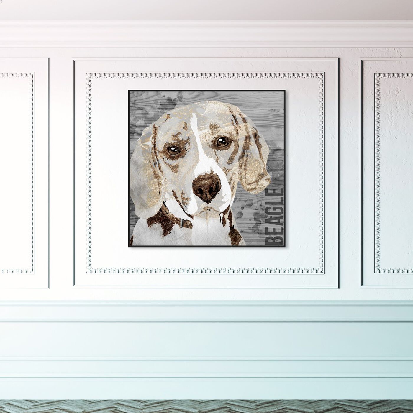 Hanging view of Love My Beagle featuring animals and dogs and puppies art.