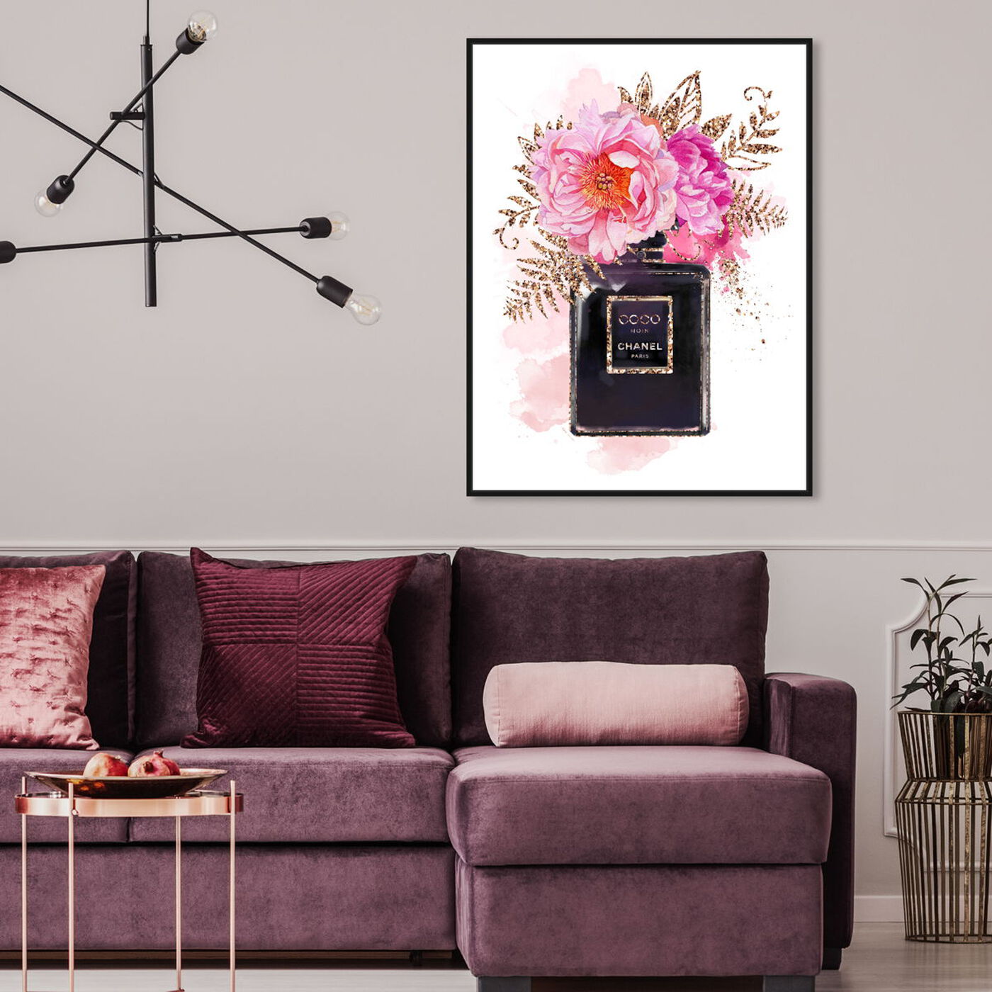 Hanging view of Bottled Floral Scent featuring fashion and glam and perfumes art.