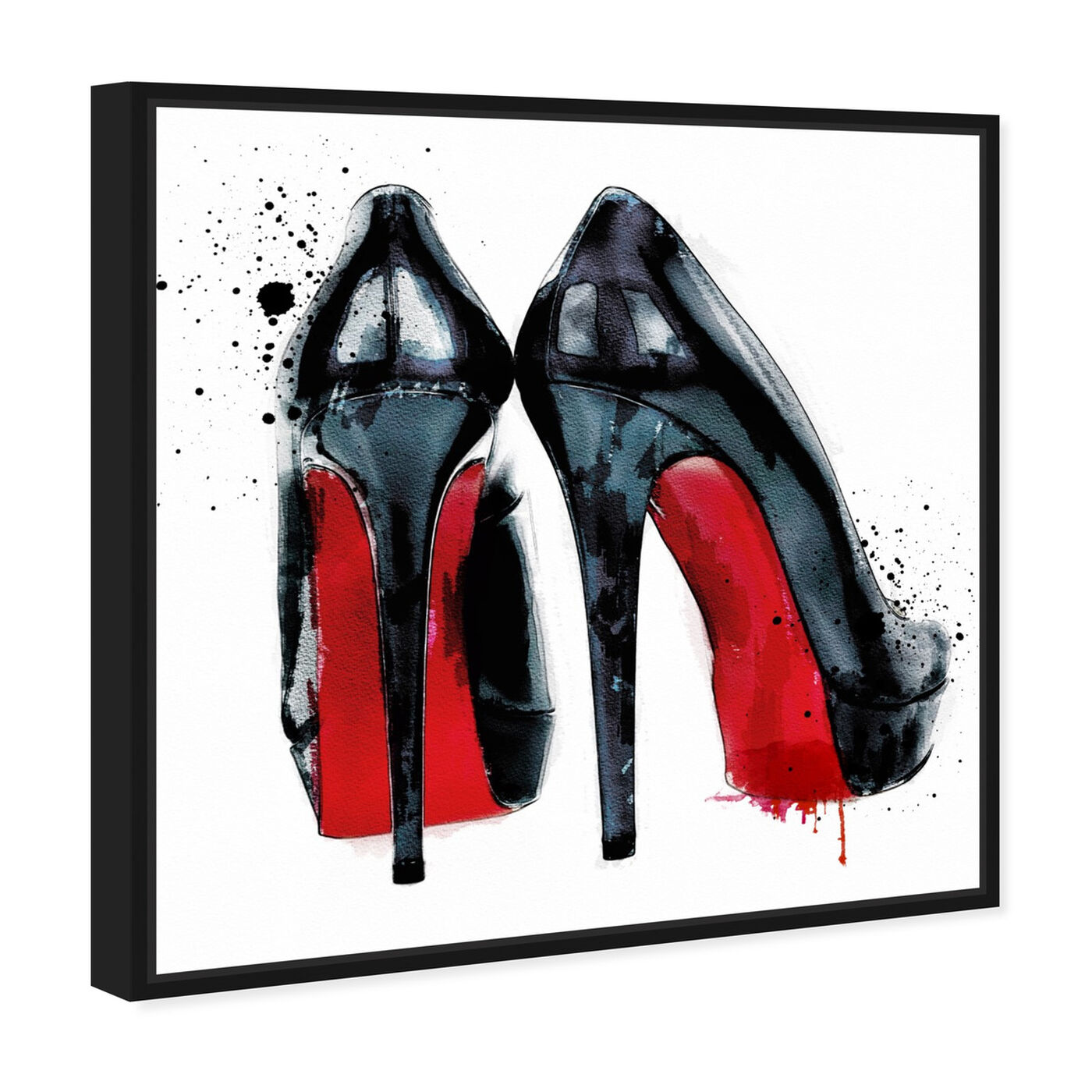 Angled view of Red Soles II featuring fashion and glam and shoes art.