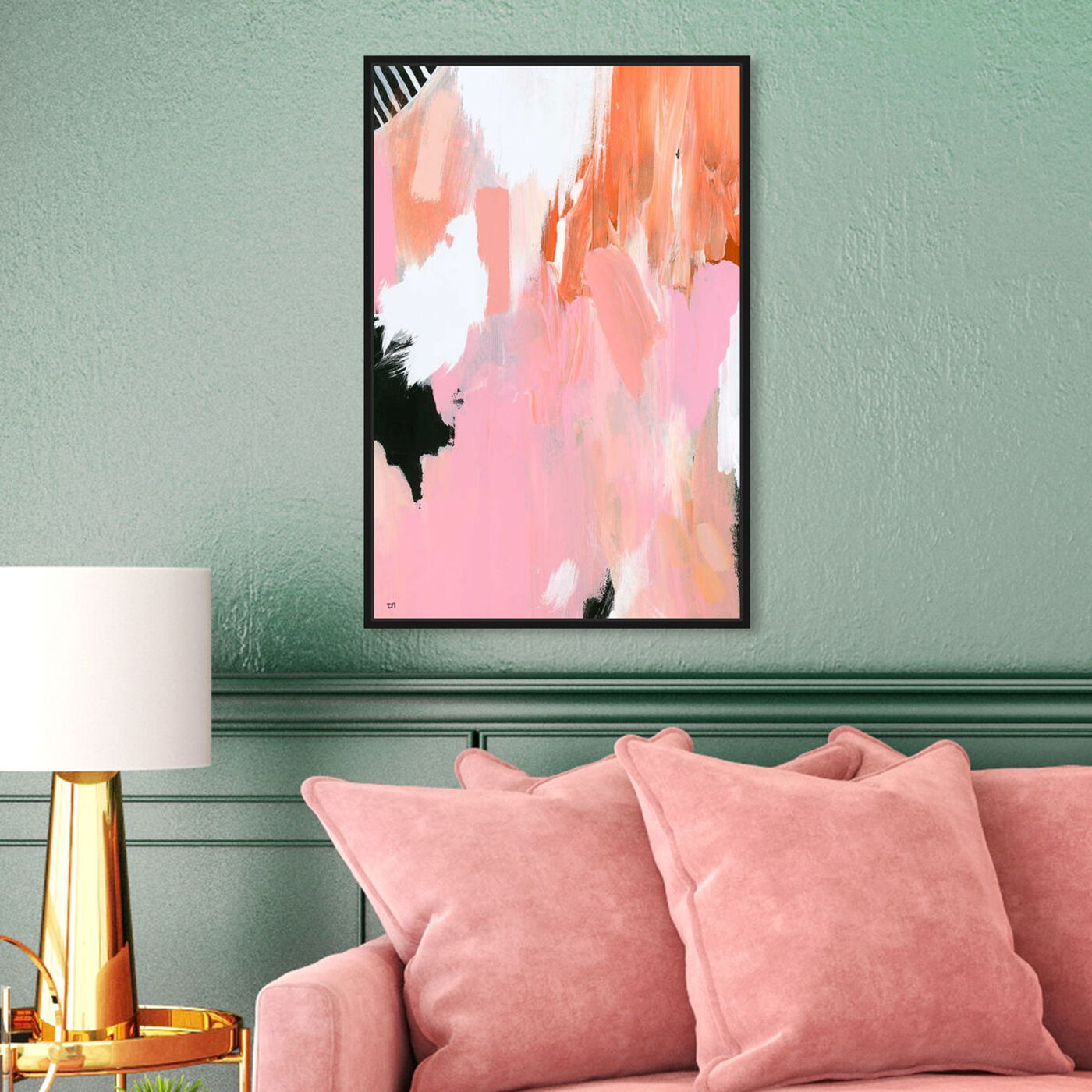 Hanging view of Colores de Vida featuring abstract and paint art.