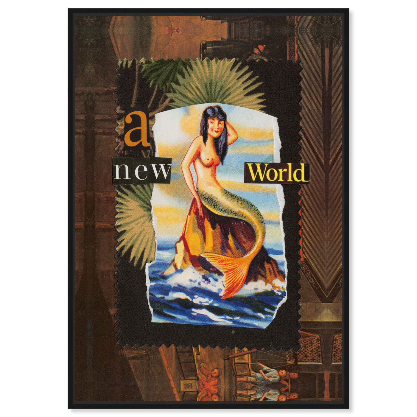 Front view of A New World by Anne Wadsworth featuring advertising and posters art.