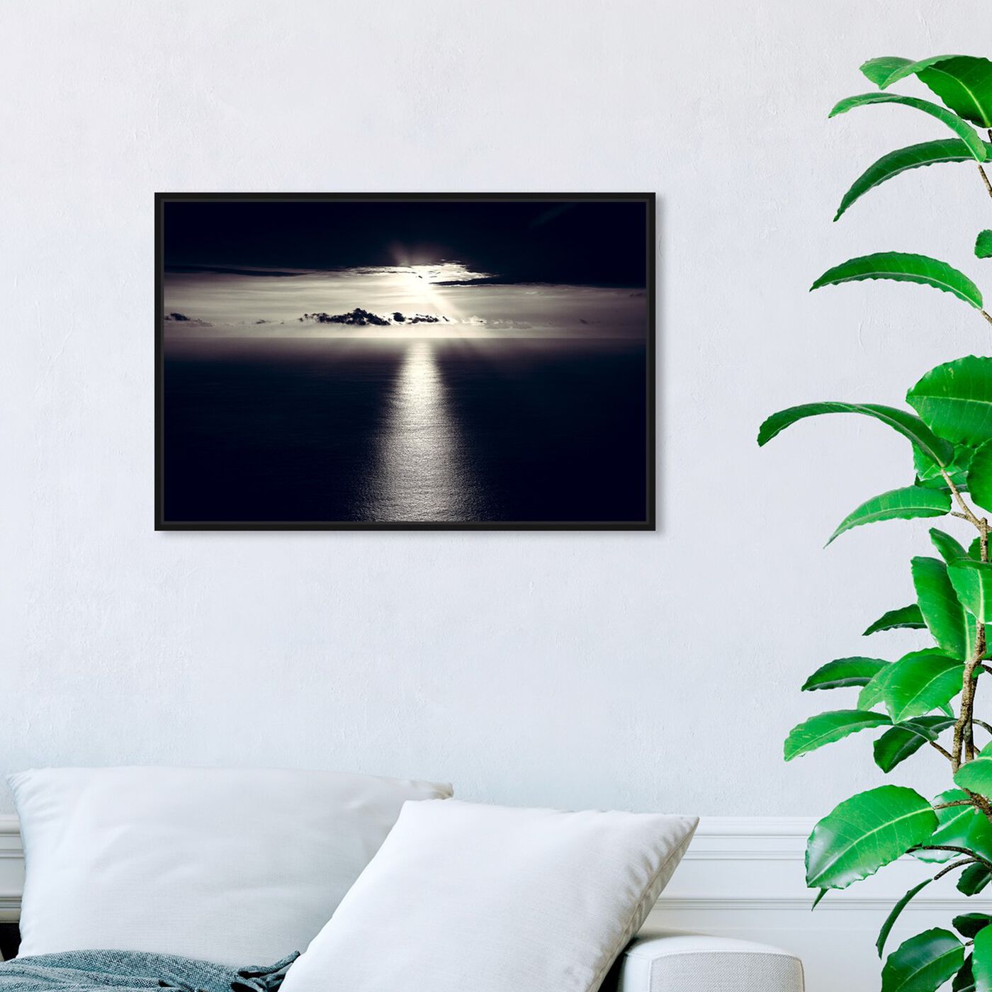 Hanging view of Curro Cardenal - Noir Sky featuring nautical and coastal and coastal art.